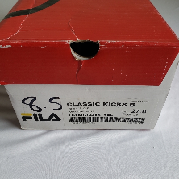 Pokémon x Fila Classic kicks B. Size M8.5. "S.Korea exclusive" sneakers - Picture 7 of 9